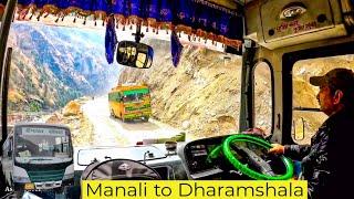 Manali to Dharamshala by HRTC ordinary bus | Full Bus Journey | #Ash2travel