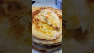 Puff pastries in a pan! Just water + flour! #cooking #shorts