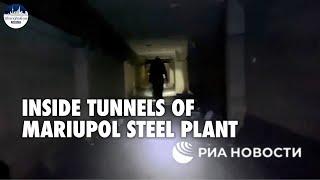 Russian TV footage shows investigators combing Mariupol steel plant (Partially Muted)