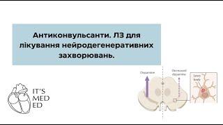 Фармакологія. Антиконвульсанти. ЛЗ для лікування нейродегенеративних захворювань.