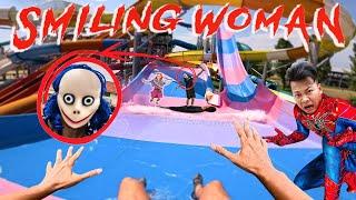 SPIDERMAN PARKOUR Vs SMILING WOMAN REAL LIFE ESCAPE 44.0 (Horror Story Short) | Epic POV
