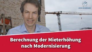 Mieterhöhung nach Modernisierung - wie wird sie berechnet? | Rechtsanwalt Dr. Achim Zimmermann