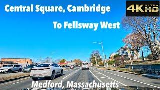 Central Square, Cambridge to Fellsway West, Medford Massachusetts