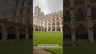 The amazing architecture of Westminster Abbey across the Cloisters #westminsterabbey #cloisters