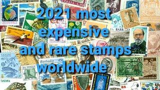 2021 most expensive and rare stamps  worldwide value and catalog number p2