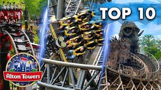 TOP 10 BEST Rides at Alton Towers 2024 