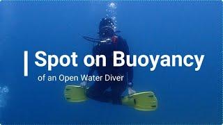 Spot on Buoyancy of an Open Water Diver