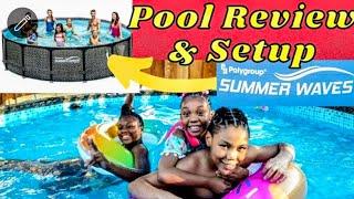 SUMMER WAVES 12 ft 33 inch ABOVE GROUND POOL SETUP AND REVIEW | MUST WATCH ‍️