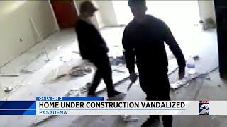 Home under construction vandalized