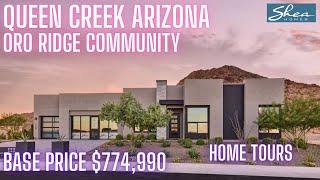 Queen Creek Home Tours [Amazing AZ Mountain Views|Shea Homes Oro Ridge|Prelude Collection]