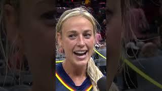 Sophie Cunningham: "When you get [Gainbridge Fieldhouse] popping, it's really hard to play here" 