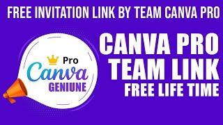 Canva pro team invite link | canva pro invitation link | canva pro free 2024