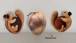 How to do carving on a coconut / Squirrel Sculpting / 3D Sculpting / carving design