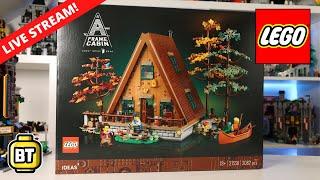 LEGO Ideas A-Frame Cabin build LIVE!