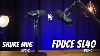 FDUCE SL40 vs. Shure SM7b vs. Shure MV6: How does the 79€ USB-C microphone sound?