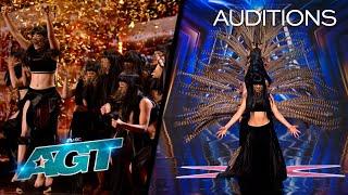 Golden Buzzer: Mayyas' Breathtaking Audition Captivates Sofia Vergara | AGT 2022