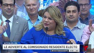 Jenniffer González promete ser la gobernadora de "todos los puertorriqueños"