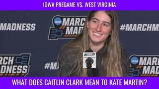 What Caitlin Clark Means To Kate Martin #caitlinclark