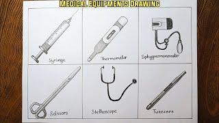 Medical equipments drawing easily.