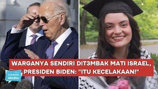 Warganya Sendiri Dit3mbak Mati Israel, Presiden Biden Berdalih: "Itu Kecelakaan!"