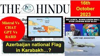 16th October 2023 | The Hindu Newspaper Analysis | Editorial Analysis