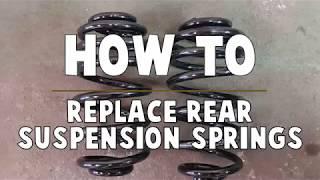 How to replace rear suspension springs - Vauxhall Astra J