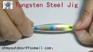 Environmentally friendly tungsten steel jig lure for fishing