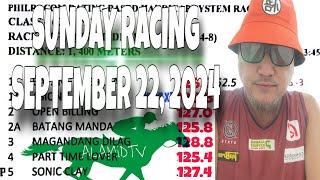 ALAMiDTV sariling giya at analisa | Sunday Racing - September 22, 2024 | 11 races 12noon starts.