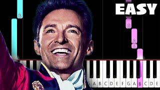 A Million Dreams (The Greatest Showman) - EASY Piano Tutorial