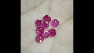 5.30 mm Size Natural Mozambique Ruby Heated Round