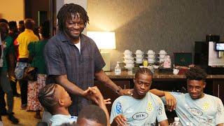 SULLEY MUNTARI VISITS BLACK STARS PLAYERS IN QATAR AHEAD OF PORTUGAL GAME