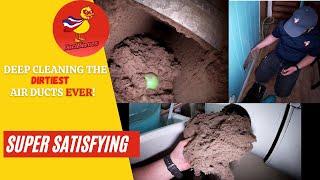 Deep Cleaning The DIRTEST Air Duct I've EVER Cleaned! | MUST WATCH