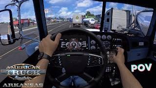 POV: Exploring the NEW Arkansas DLC in ATS! | Fanatec DD+ | Moza TSW