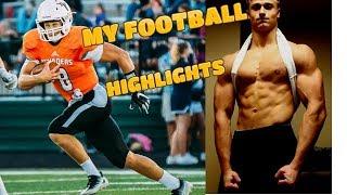 MY HIGH SCHOOL FOOTBALL HIGHLIGHTS | 18 Year Old Bodybuilder/Powerlifter