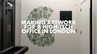 Making artwork for a high-tech office in London