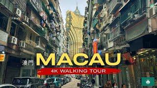 Macau  4K City Walking Tour | Portuguese Legacy and Chinese Traditions