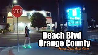 Beach Blvd, Orange County, California, USA  Uncut Dash Cam Video - Ep. 2