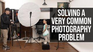 How To Take Portraits with a WHITE BACKGROUND in a Small Home Studio