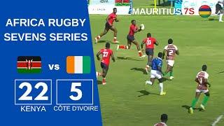 Kenya vs Côte d'Ivoire Rugby Africa Sevens Series 2024 in Mauritius 7s