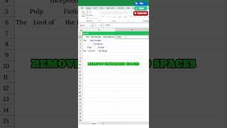 Remove Extra Spaces in Excel! #ExcelTips