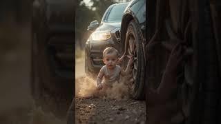 Young mother and a baby got accident||Chow Chow save baby life#ai #aivideo #emotionalshort