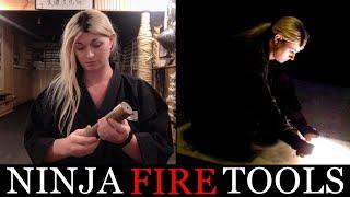 Ninja Fire Tools: Donohi, Uchitake & Gando | Historical Ninjutsu Martial Arts Training Techniques