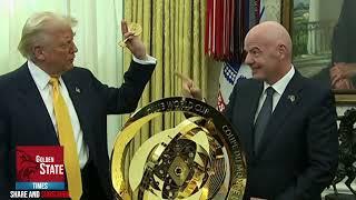 BREAKING: Trump is Handed Special GOLDEN Key at Oval Office Meeting!