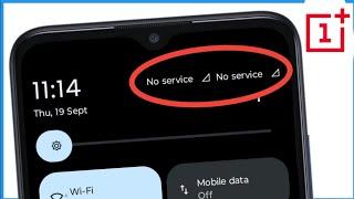 Jio Sim No Service Problem Oneplus | Jio No Service Problem Solution Oneplus