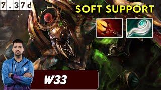 w33 Earthshaker Soft Support - Dota 2 Patch 7.37d Pro Pub Gameplay