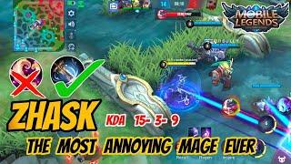 Zhask 100% Best Builds And Gameplay By Top Global Zhask | Zhask Tips And Tricks : Mobile Legends