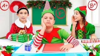 Santa Teaches Kids at the Elf School