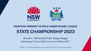 2023 NSWPSSA Primary 12 Years & Under Rugby League Championship - Day 2 Ground 1