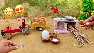 Diy mini tractor wood stove making | mini tools | @KeepVilla | @ShaitaniIdeas | Tech Creators