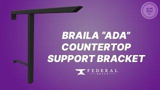 Braila Countertop Support | 375lb Load + ADA Compliance | The Federal Brace Minute